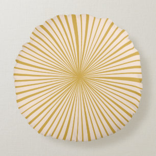 Rosa Senfrad Rundes Kissen