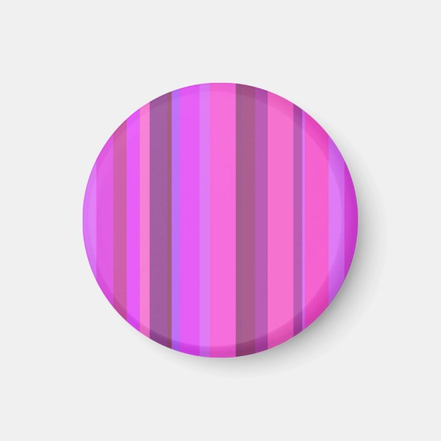 Rosa senkrechte Streifen Magnet (Vorne)