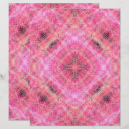 Rosa Serene Garten Scrapbook Papier 2-seitige Seit