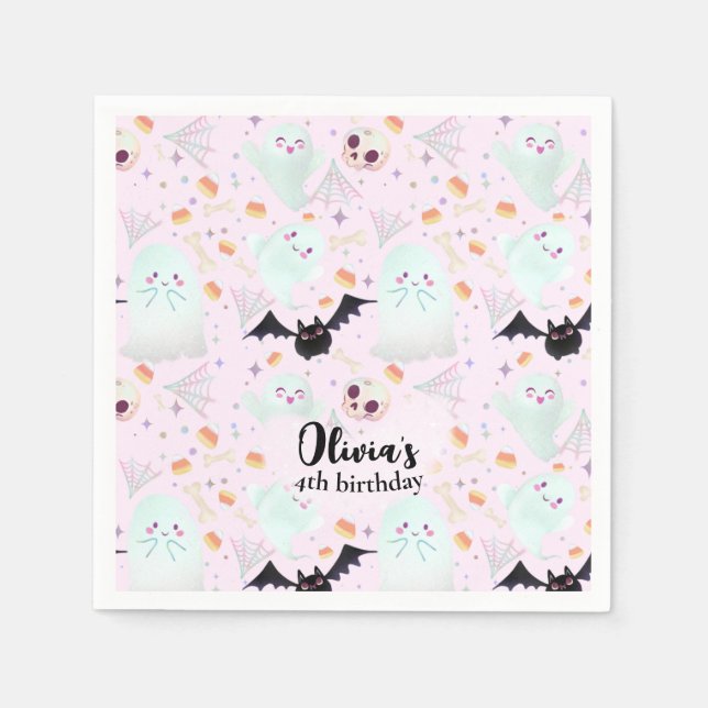 Rosa Serviette (Vorderseite)