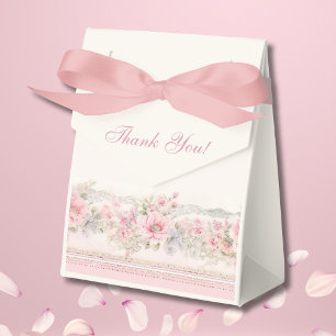 Rosa Shabby Chic Florale Christliche Babyparty Geschenkschachtel