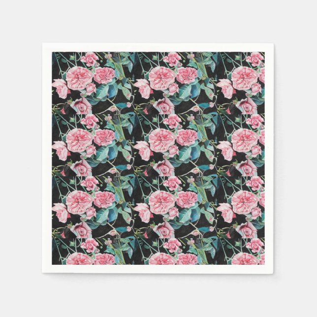 Rosa Shabby Chic Florenz Serviette Napkins (Vorderseite)