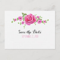 Rosa Shabby Chic Save the Date Verlobung