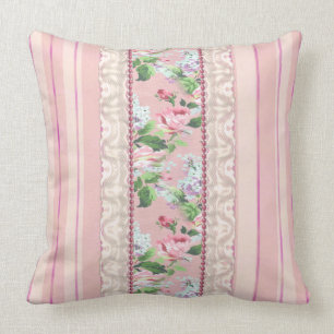Rosa-"Shabby Chic" Throw-Kissen Kissen