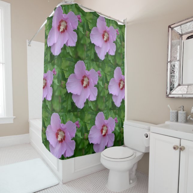 Rosa Sharon-Rose Duschvorhang (Beispiel)