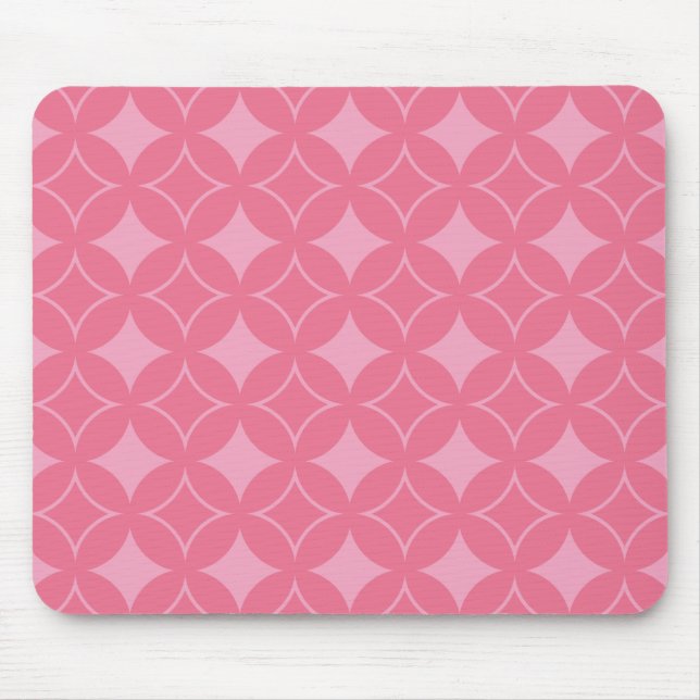 Rosa Shippo-Muster Mousepad (Vorne)
