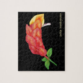 Rosa Shrimp Pflanze Blume Illustration Puzzle