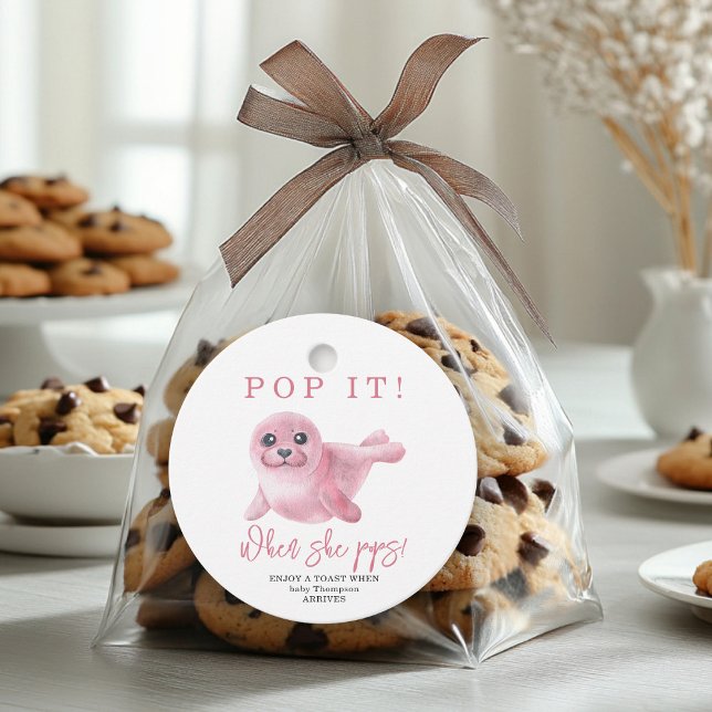 Rosa Siegel - Pop! Wenn sie Pop! Geschenkanhänger (Von Creator hochgeladen)