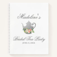 Rosa Silberne Brautparty Tee Party Geschenkliste