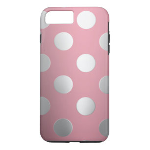 Rosa, Silberpolka-Punkte Case-Mate iPhone Hülle