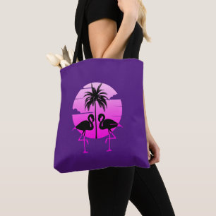 Rosa Silhouette Flamingos Vogel