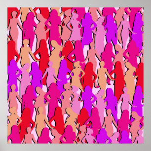 Rosa Silhouette Poster