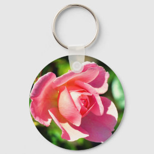 Rosa Single Rose Motivierend Zitat Schlüsselanhänger