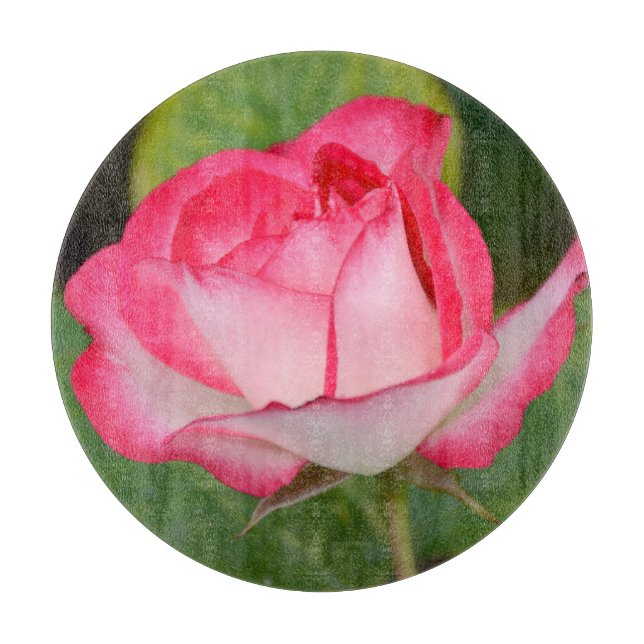 Rosa Single Schneidebrett (Vorderseite)
