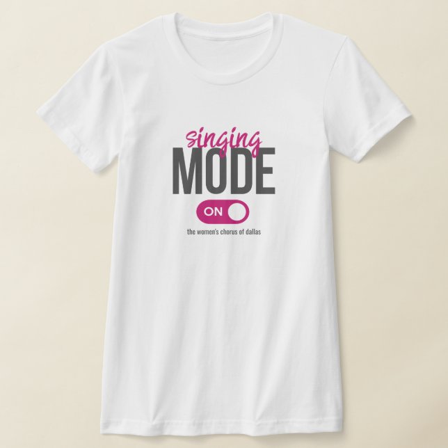 Rosa Singmodus T-Shirt (Ablage )