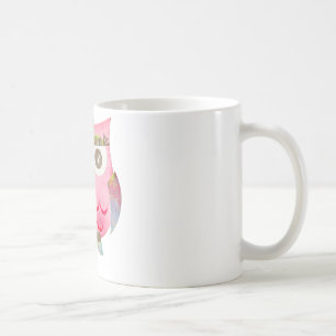 Rosa Sinti und Roma-Eule Tasse