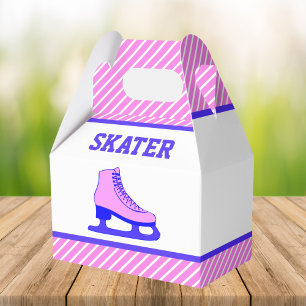 Rosa Skate Ice Skaten Geburtstagsparty Geschenkschachtel