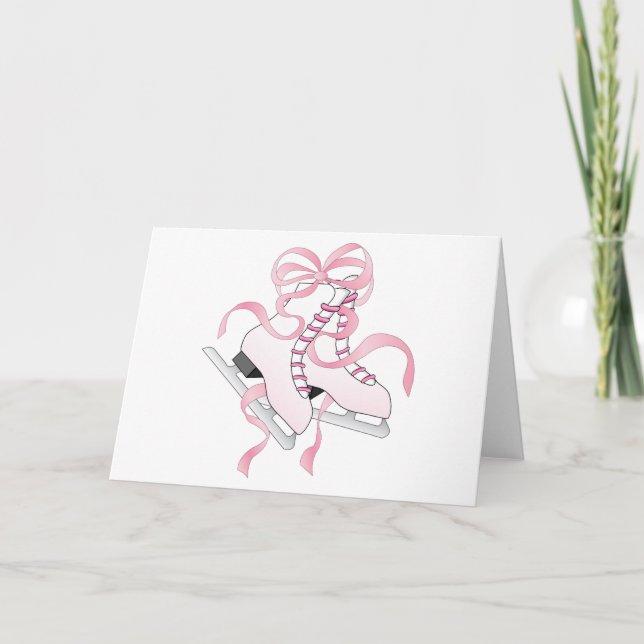Rosa Skate Karte (Vorderseite)