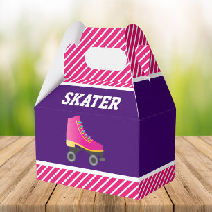 Rosa Skate Roller Skaten Geburtstagsparty Geschenkschachtel