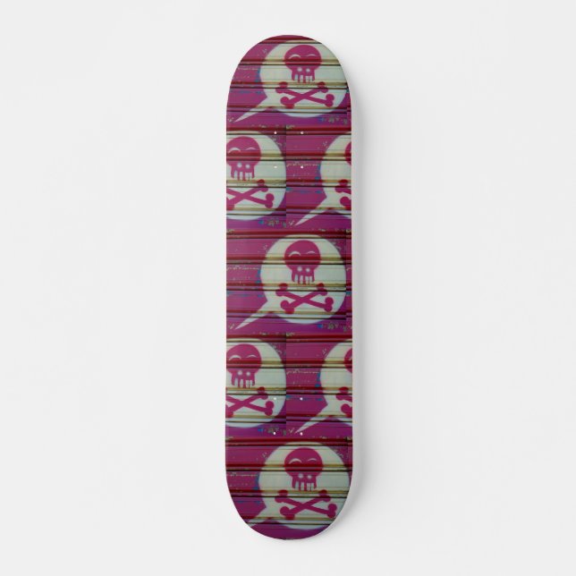Rosa Skateboard. Skateboard (Vorne)