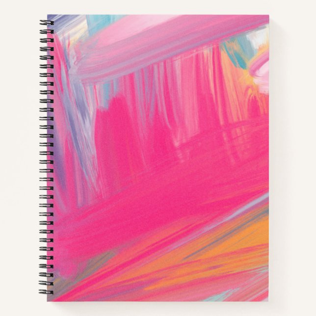 Rosa Sketchbook Notizbuch (Vorderseite)