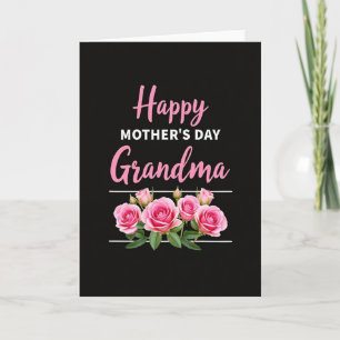 Rosa Skript Oma-Tag-Karte Karte