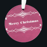 Rosa Slanted Chalkboard Holiday Akryllische Orname Ornament<br><div class="desc">Elegantes und stilvolles Slanted Chalkboard Holiday Acrylic Ornament in Fuchsia mit einem kunstvollen Deko-Rahmen und einem trendigen Chalkboard-Look. Dieses schicke Dekor ist perfekt, um Ihren Flair in den Urlaub zu versetzen! Einfach anpassen, einfach Ihren personalisierten Text in die vorhandenen Textfelder einfügen. Klicken Sie auf "Anpassen", um weitere Personalisierungsoptionen zu erhalten....</div>