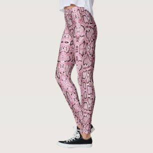 Rosa Snakeskin Leggings