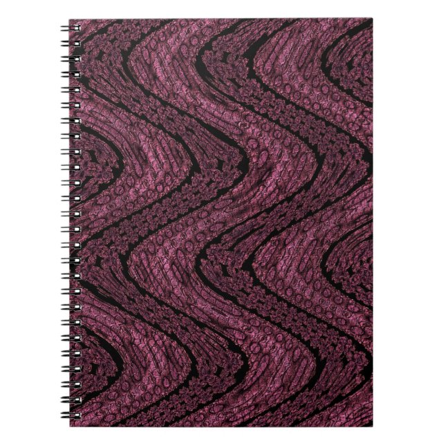 Rosa Snakeskin-Notebook Notizblock (Vorderseite)