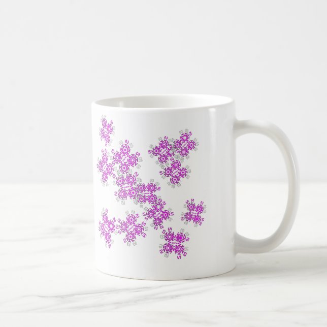 Rosa snowflakes1 tasse (Rechts)