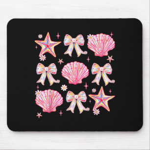 Rosa Sommer Coquette-Schale Sommer-Vibes Strand Mousepad