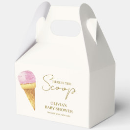 Rosa Sommer Hier ist die Scoop Ice Cream Baby Dusc Geschenkschachtel