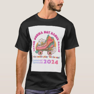 Rosa Sommer-Karneval Tour 2024 Nie mehr T-Shirt
