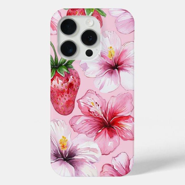Rosa Sommer-Vibes  Case-Mate iPhone Hülle (Rückseite)