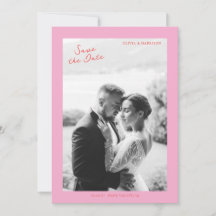 Rosa Sommerhochzeit Save the Date