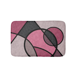 Rosa Sonnenaufgang, abstrakt Badematte