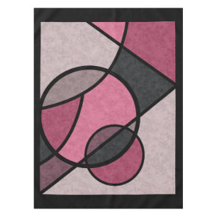 Rosa Sonnenaufgang, abstrakt Tischdecke