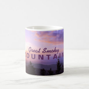 Rosa Sonnenaufgang - Great Smoky Mountains Kaffeetasse