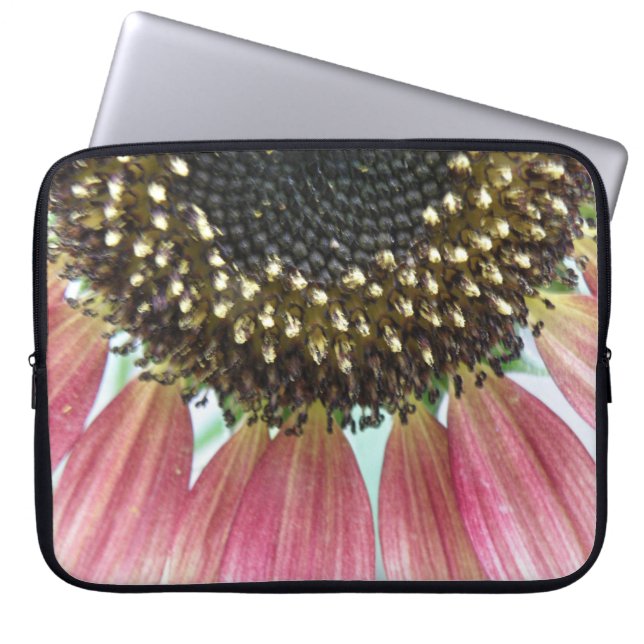 Rosa Sonnenblume Laptop-Tasche Laptopschutzhülle (Vorderseite)