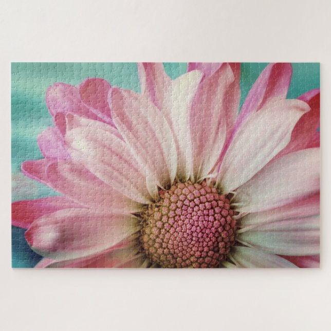 Rosa Sonnenblume Puzzle (Horizontal)