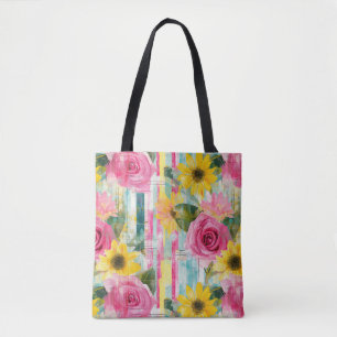 Rosa Sonnenblume Teal Sommer Blumenmuster