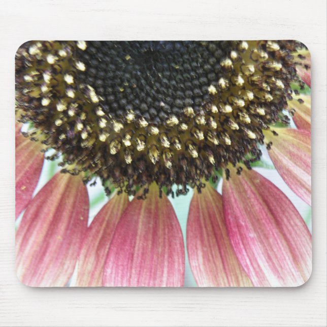 Rosa Sonnenblumenmousepad Mousepad (Vorne)