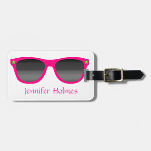 Rosa Sonnenbrille-Gepäckanhänger Gepäckanhänger