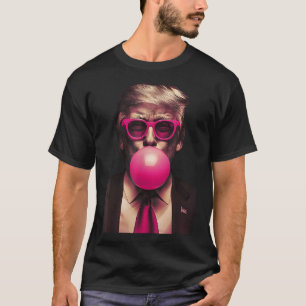 Rosa Sonnenbrille Trump Bubble Gum Shirt Wählen Si