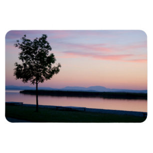 Rosa Sonnenuntergang Magnet