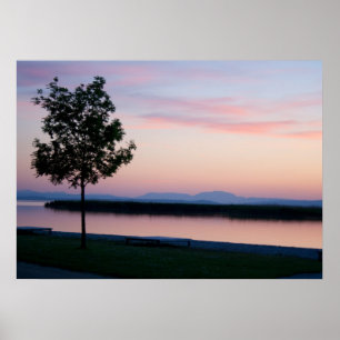 Rosa Sonnenuntergang Poster