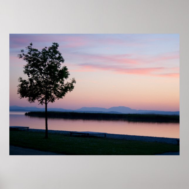 Rosa Sonnenuntergang Poster (Vorne)