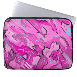 Rosa! Spaß mit Abstrakter Kunst Laptopschutzhülle