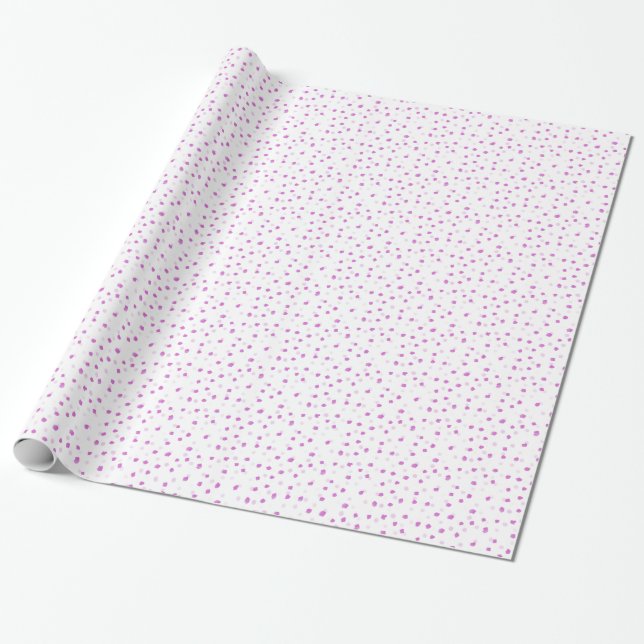 Rosa Speckpapier Geschenkpapier (Ungerollt)