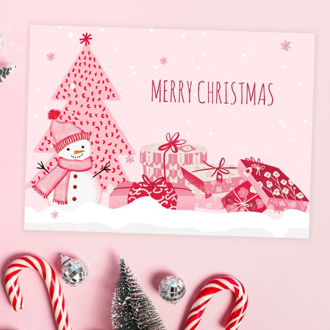 Rosa spielerischer Winter Weihnachten  (Von Creator hochgeladen)
